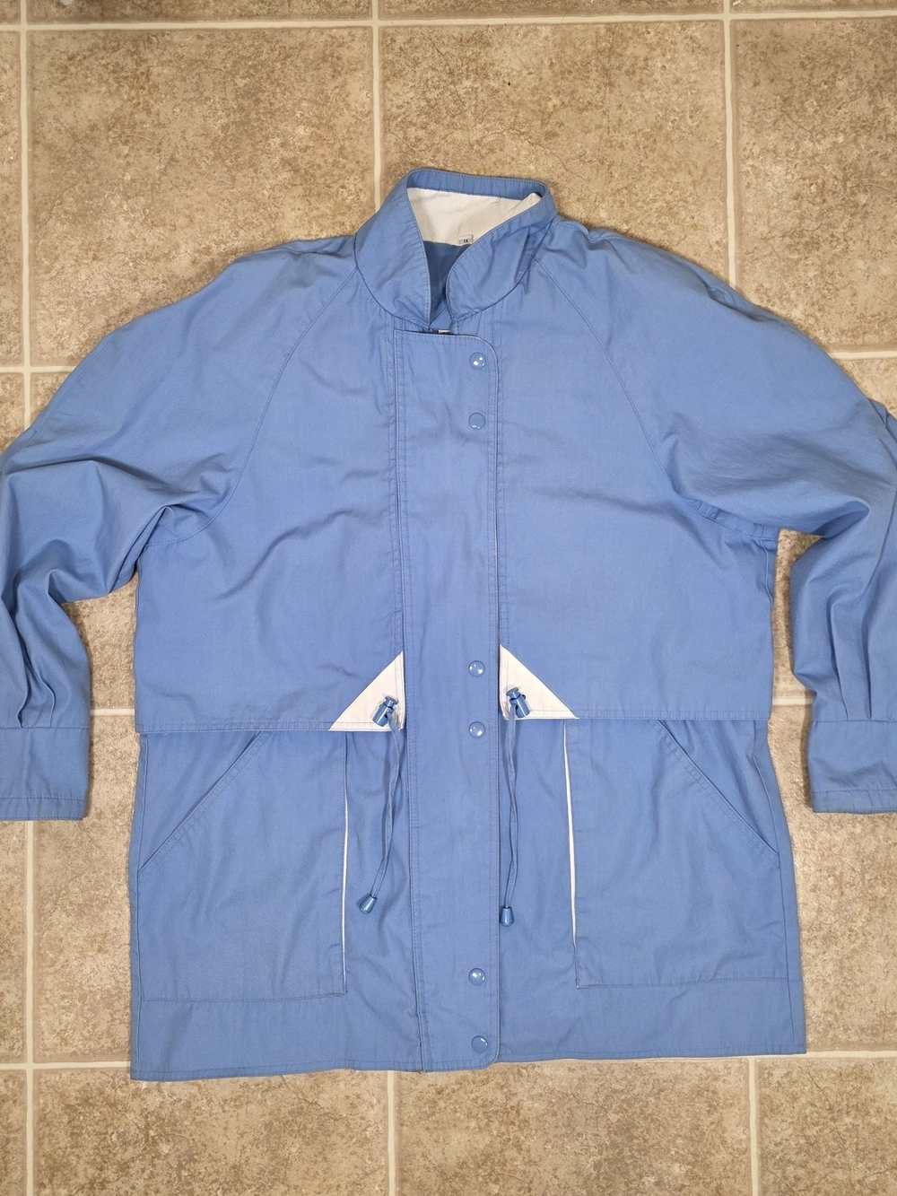 Y2K Blue Oversized Cinch Waist Jacket 1X - Picture 13 of 13